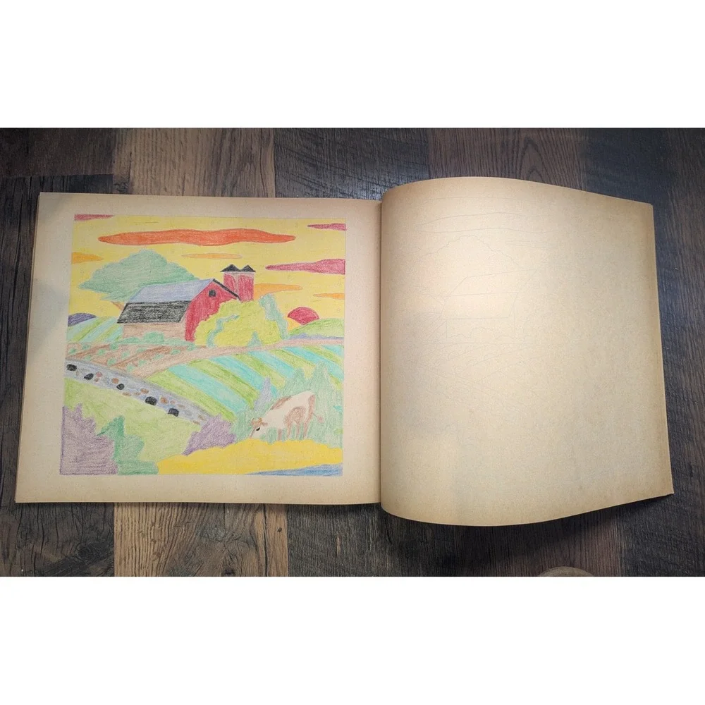 1962 Whitman Nature Color By Number Book Drawings by Judy Stang‎ 11x13